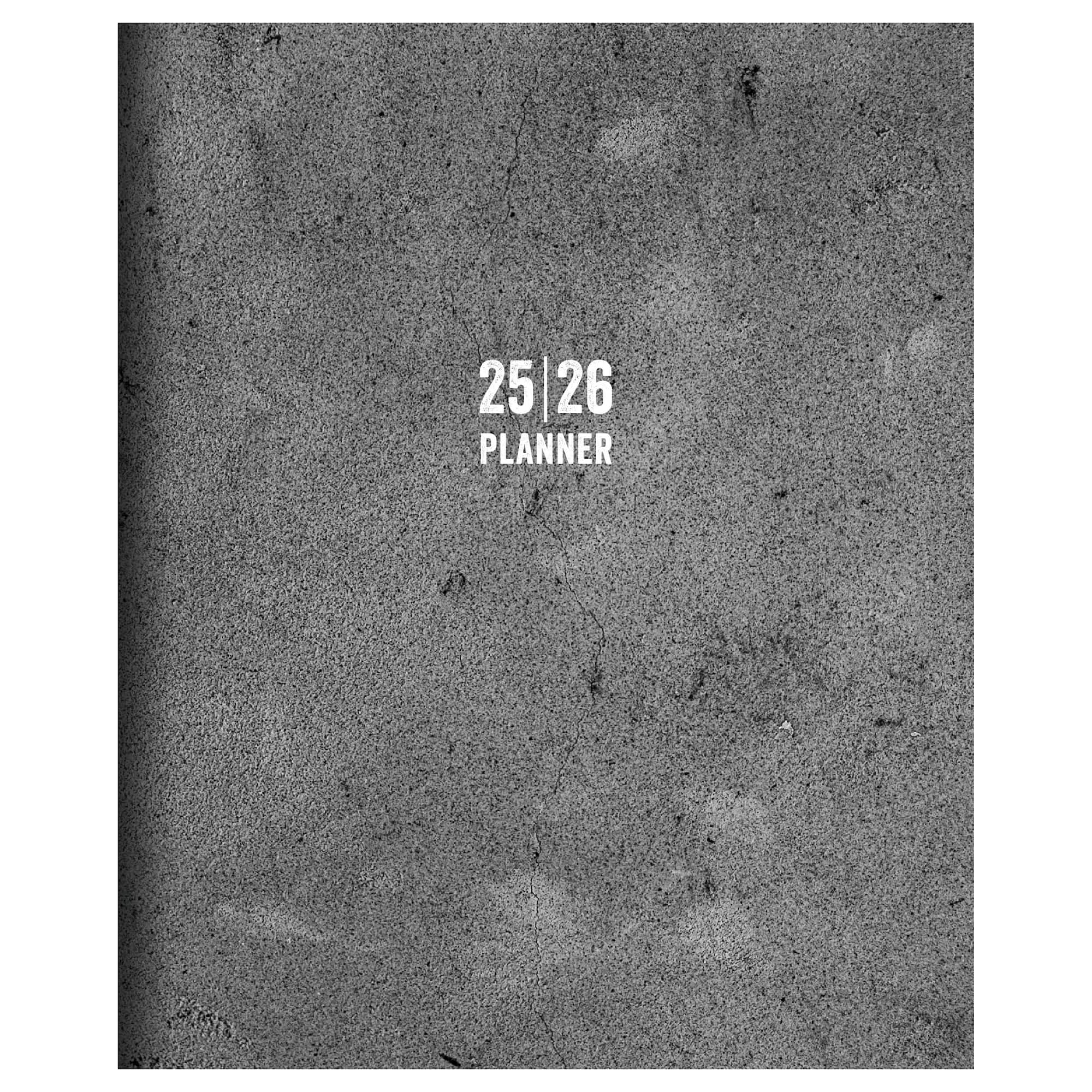 TF Publishing 2025-2026 Concrete Large Monthly Planner